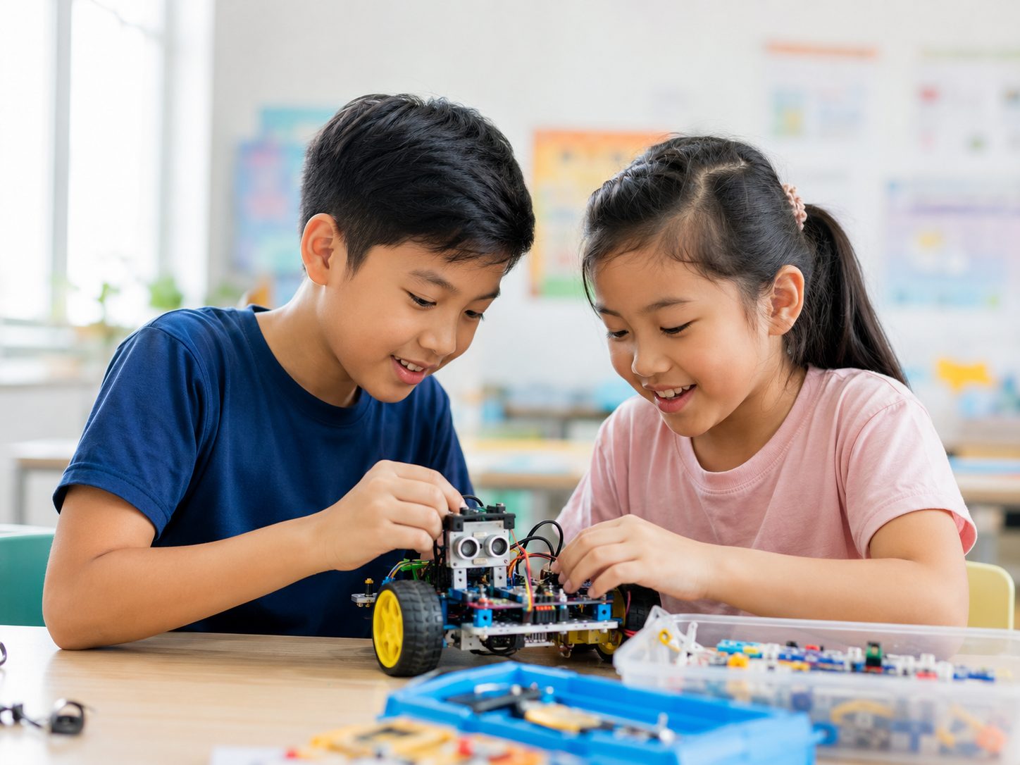 Học sinh học Robotics và AI